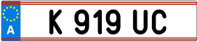 Trailer License Plate
